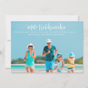 Cartes Pour Fêtes Annuelles Mele Kalikimaka Photo Noël