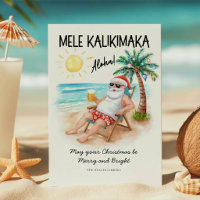 Mele Kalikimaka Plage Tropicale Santa Noël