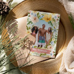 Cartes Pour Fêtes Annuelles Mele Kalikimaka Watercolor Tropical Florals<br><div class="desc">These Mele Kalikimaka Christmas Photo Holiday Cards will warm the hearts of everyone you send them to this holiday season. Design features a photograph of your choice in an oval overlay,  adorned by colorful exotic hawaiian flowers and tropical greenery.</div>
