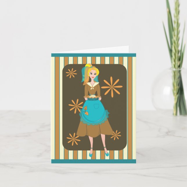 Cartes Pour Fêtes Annuelles Melissa Sert Une Pie (Devant)