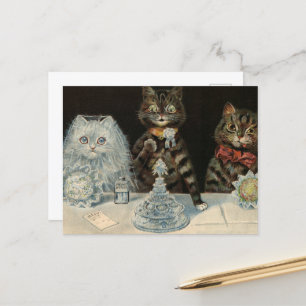 Cartes Pour Fêtes Annuelles Mellin's Food Biscuits de Louis Wain