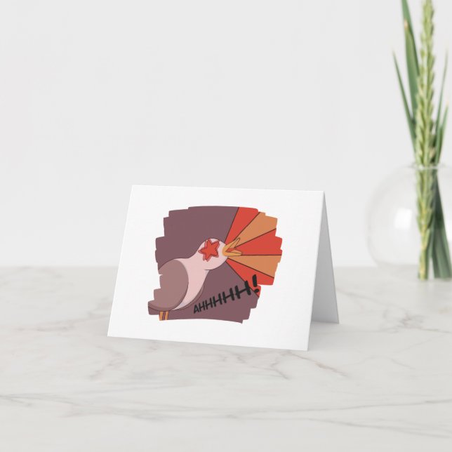 Cartes Pour Fêtes Annuelles Mème de goéland de mouette (Devant)