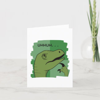 Cartes Pour Fêtes Annuelles Mème de Raptor philosophique mignon