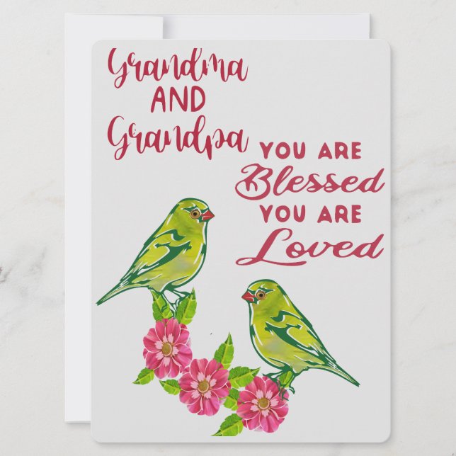 Cartes Pour Fêtes Annuelles Mémé et Papi  (Devant)