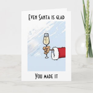 CARTES POUR FÊTES ANNUELLES MÊME "PÈRE NOËL" EST HEUREUX QUE VOUS L'AYEZ FAIT