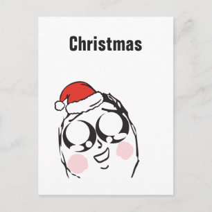 Cartes Pour Fêtes Annuelles Mèmes de Noël Anime Le Me Texte personnalisé MODIF