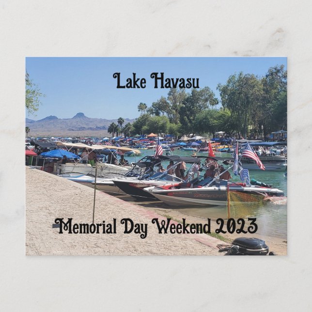 Cartes Pour Fêtes Annuelles Memorial Day Weekend in Lake Havasu (Devant)