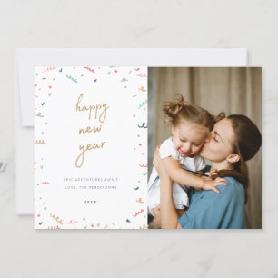 Cartes Pour Fêtes Annuelles Memphis New Year's Photo Card