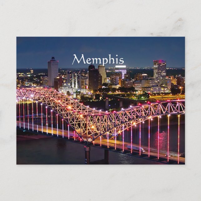 Cartes Pour Fêtes Annuelles Memphis, Tennessee Personnalisé (Devant)