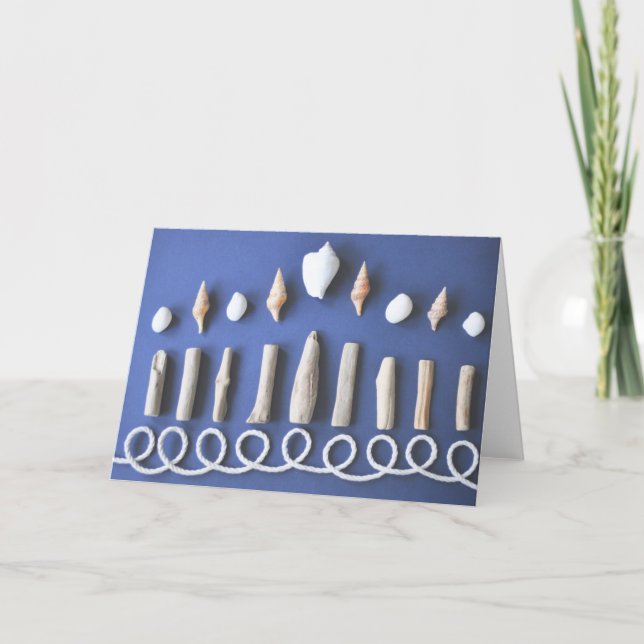 Cartes Pour Fêtes Annuelles Menorah de Hanukkah (Devant)