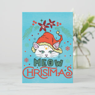 Cartes Pour Fêtes Annuelles Meow Christmas, Merry Christmas