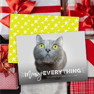 Cartes Pour Fêtes Annuelles Meowt Everything Cute Cat Whiskers Photo Funny Pet