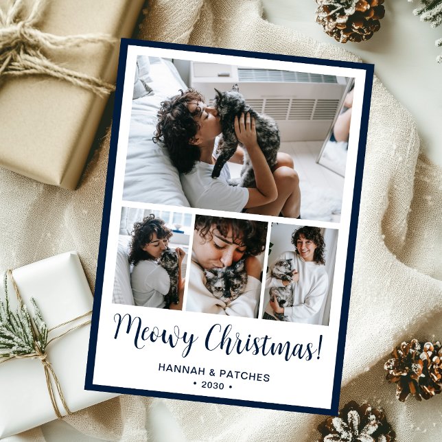 Cartes Pour Fêtes Annuelles Meowy Christmas 4 Photo (Créateur téléchargé)