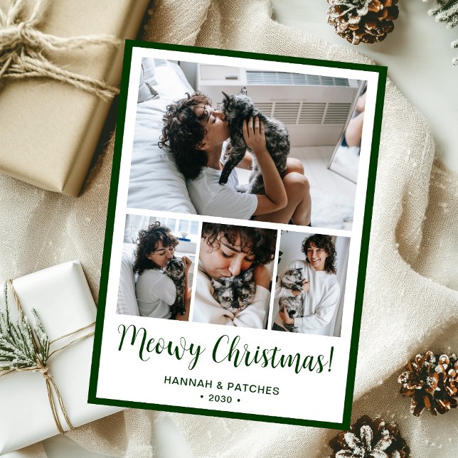 Cartes Pour Fêtes Annuelles Meowy Christmas 4 Photo (Créateur téléchargé)