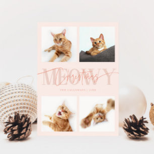 Cartes Pour Fêtes Annuelles Meowy Christmas Chat Photos Peach Christmas