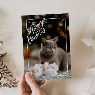 Cartes Pour Fêtes Annuelles Meowy Christmas Full Photo Cat Pet