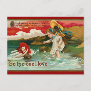 Cartes Pour Fêtes Annuelles Mer vintage envoyée Valentine