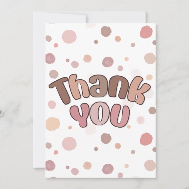 Cartes Pour Fêtes Annuelles Merci  (Devant)