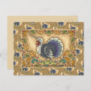 CARTES POUR FÊTES ANNUELLES MERCI À L'UNICORN TURQUIE, IMAGINAIRE WHIMSICAL, H