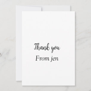 Cartes Pour Fêtes Annuelles Merci ajouter votre nom texte image modifiable