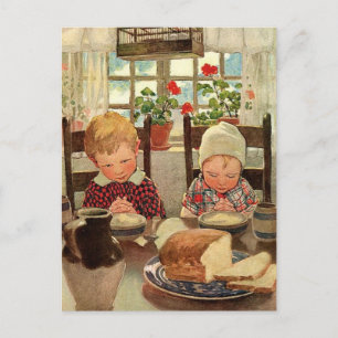 Cartes Pour Fêtes Annuelles Merci aux enfants par Jessie Willcox Smith