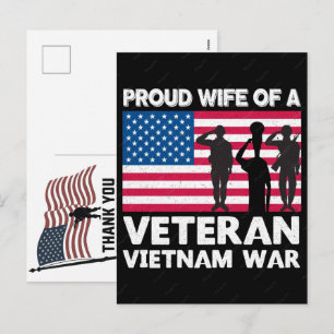 Cartes Pour Fêtes Annuelles Merci aux vétérans Drapeau américain Jour du souve
