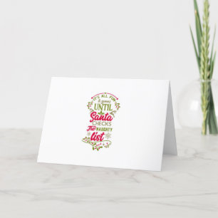 CARTES POUR FÊTES ANNUELLES **MERCI D'AVOIR ÉTÉ SUR LA LISTE DES MÉCHANTS**