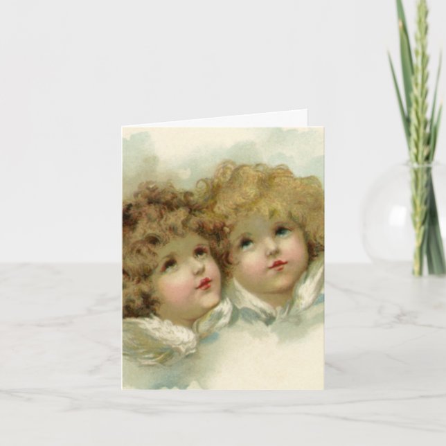 Cartes Pour Fêtes Annuelles Merci de Noël vintage (Devant)