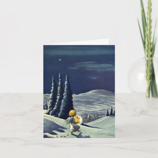 Cartes Pour Fêtes Annuelles Merci de Noël vintage