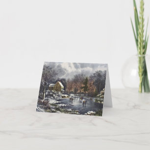 Cartes Pour Fêtes Annuelles Merci de Noël vintage