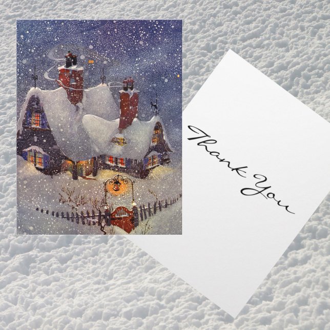 Cartes Pour Fêtes Annuelles Merci de Noël vintage (Créateur téléchargé)