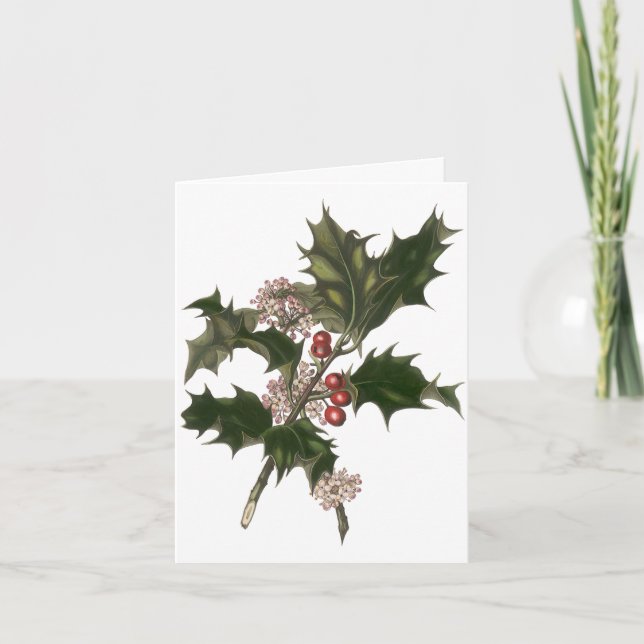 Cartes Pour Fêtes Annuelles Merci de Noël vintage (Devant)