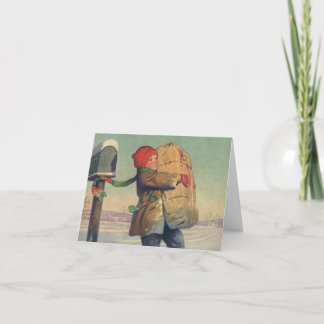 Cartes Pour Fêtes Annuelles Merci de Noël vintage