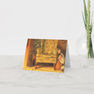 Cartes Pour Fêtes Annuelles Merci de Noël vintage