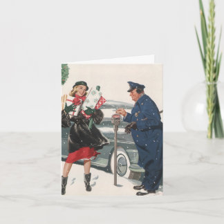 Cartes Pour Fêtes Annuelles Merci de Noël vintage