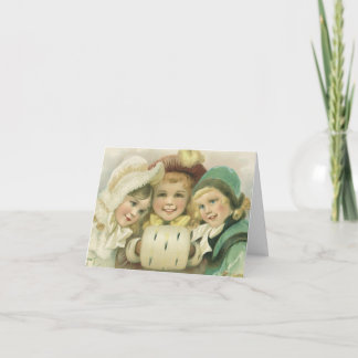 Cartes Pour Fêtes Annuelles Merci de Noël vintage