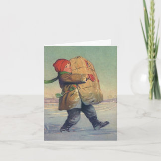 Cartes Pour Fêtes Annuelles Merci de Noël vintage