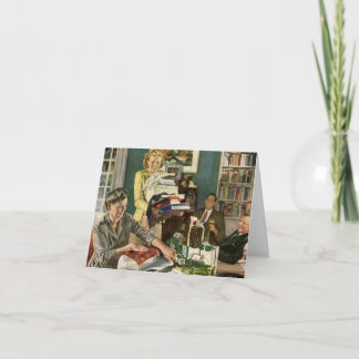 Cartes Pour Fêtes Annuelles Merci de Noël vintage