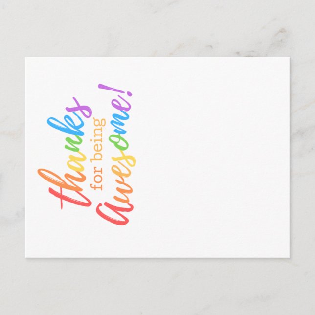 Cartes Pour Fêtes Annuelles Merci d'être génial (Devant)