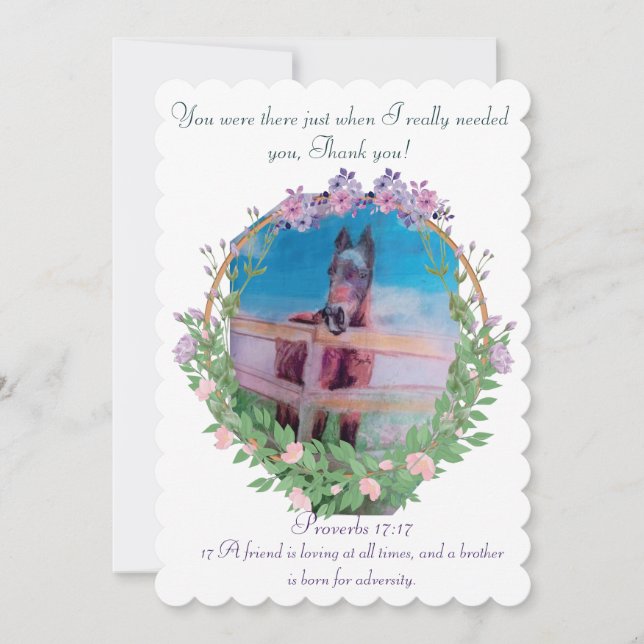 Cartes Pour Fêtes Annuelles merci d'être un ami écritures (Devant)