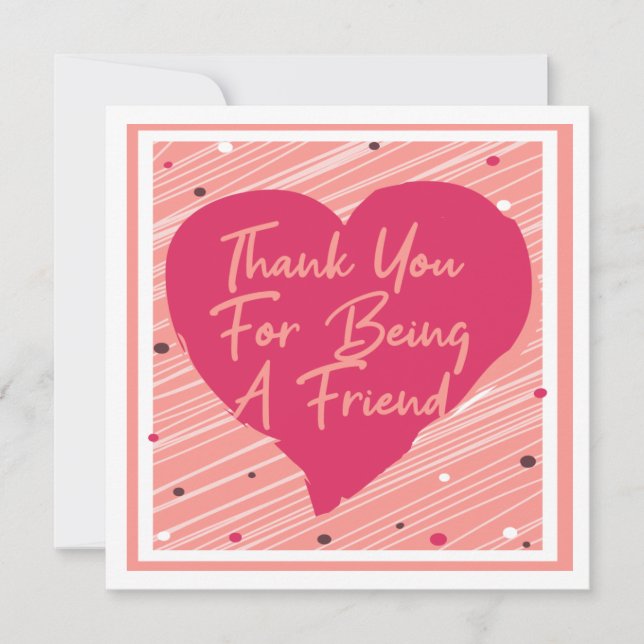 Cartes Pour Fêtes Annuelles Merci D'Être Un Ami Galentines Journée Drôle (Devant)