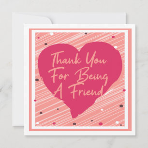 Cartes Pour Fêtes Annuelles Merci D'Être Un Ami Galentines Journée Drôle