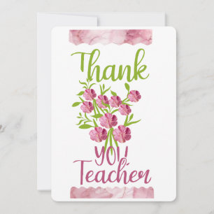 Cartes Pour Fêtes Annuelles Merci enseignant