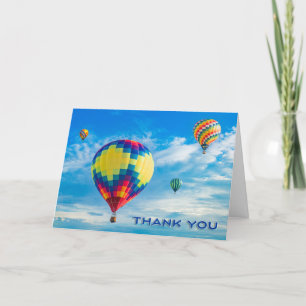 Cartes Pour Fêtes Annuelles Merci Pour Toute Personne Ballons À Air Chaud Phot