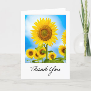 Cartes Pour Fêtes Annuelles Merci Pour Toute Personne Belle Tournesol Photo