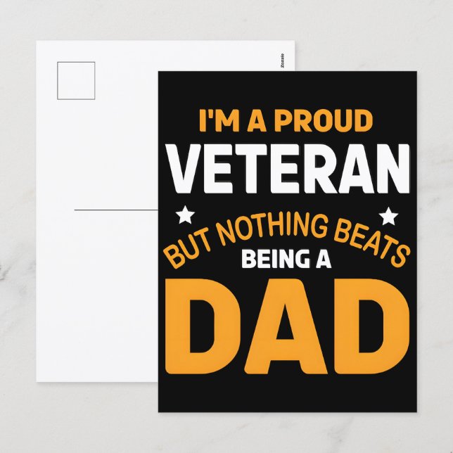 Cartes Pour Fêtes Annuelles Merci pour votre service : Jour des anciens combat (Devant / Derrière)