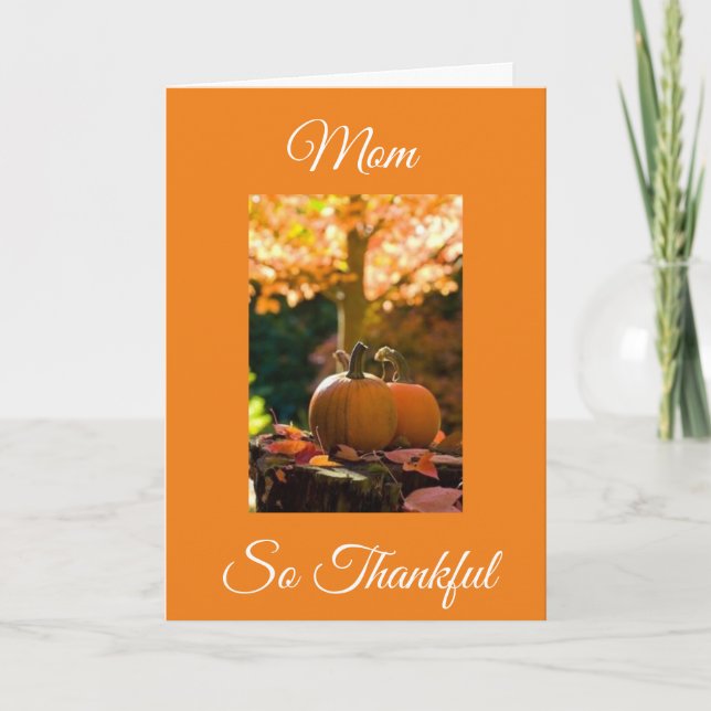 CARTES POUR FÊTES ANNUELLES MERCI POUR VOUS **MOM** & AMOUR QUE VOUS DONNEZ (Devant)