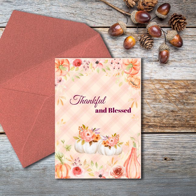 Cartes Pour Fêtes Annuelles Merci Thanksgiving Personnaliser d'automne (Créateur téléchargé)
