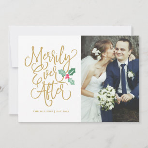 Cartes Pour Fêtes Annuelles Merde toujours après la photo de vacances Mariage