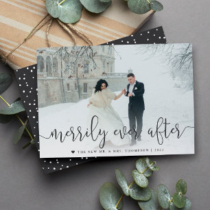 Cartes Pour Fêtes Annuelles Merde toujours après   Noël photo Mariage